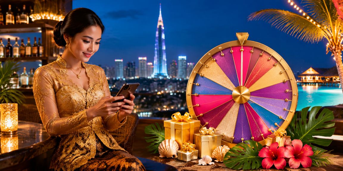 Wanita berbaju kebaya bermain roulette di Kuala Lumpur dengan penuh yakin